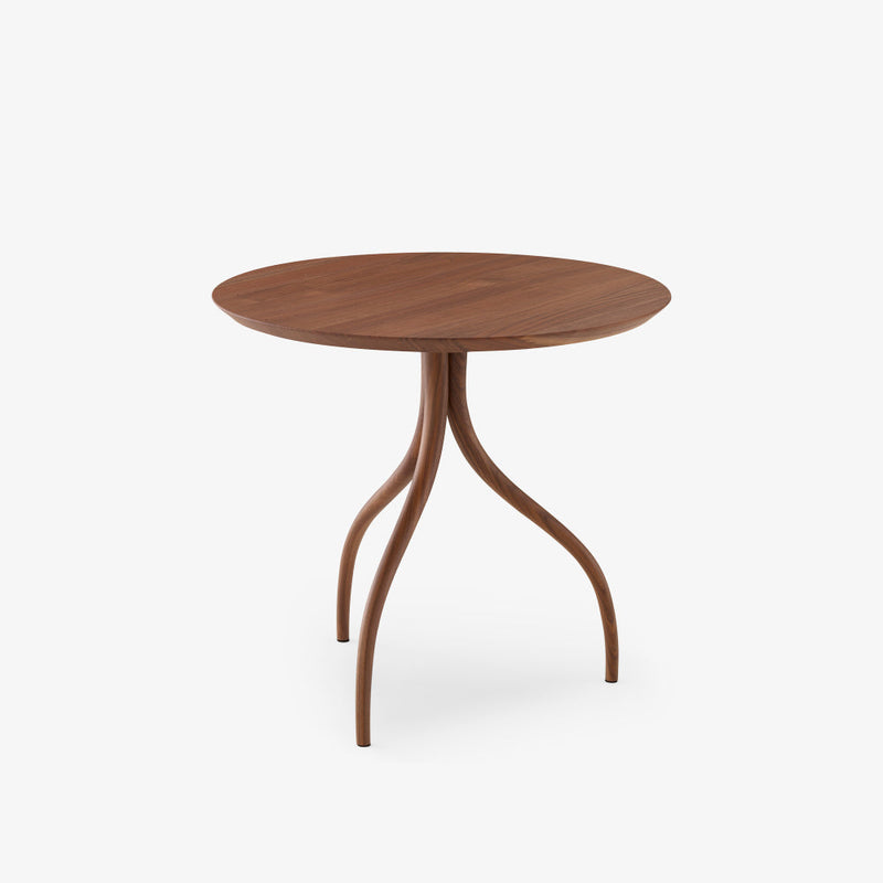 Thot Pedestal Table Walnut by Ligne Roset - Additional Image - 1