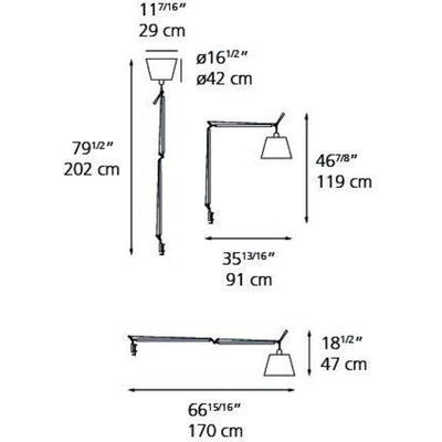 Tolomeo Mega Accessory 100W by Artemide 