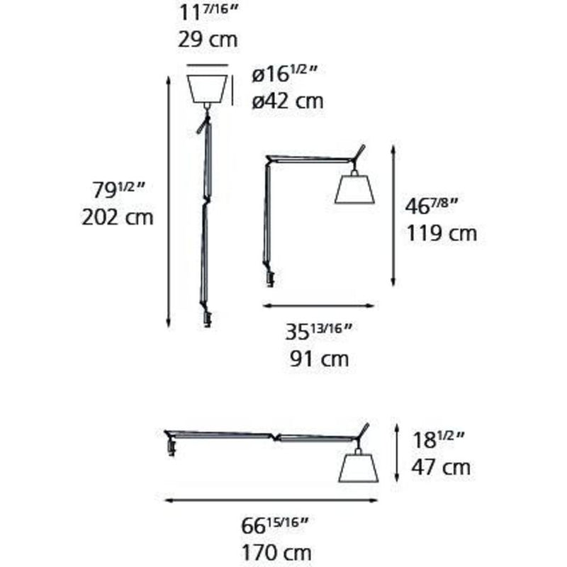 Tolomeo Mega Accessory 100W by Artemide 