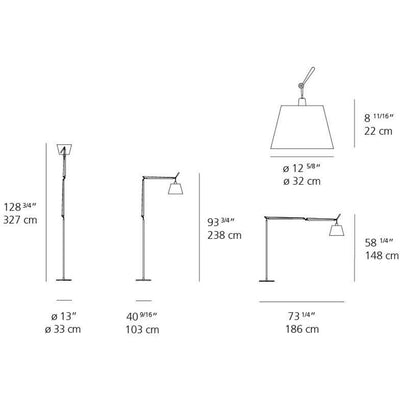 Tolomeo Mega Floor Lamp Aluminum 150W by Artemide 5