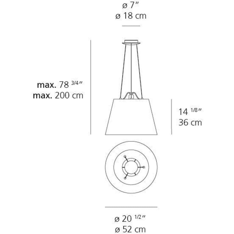 Tolomeo mega Suspension Lamp by Artemide 7