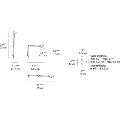 Tolomeo Micro LED 8W 30K Mp-Mv Alu withIn-Set Pivot by Artemide 1