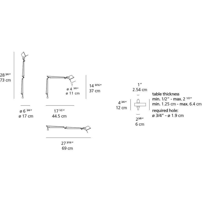 Tolomeo Micro LED 8W 30K Mp-Mv Alu withIn-Set Pivot by Artemide 1