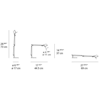 Tolomeo Micro LED 8W 30K Mp-Mv Alum withBase by Artemide 1