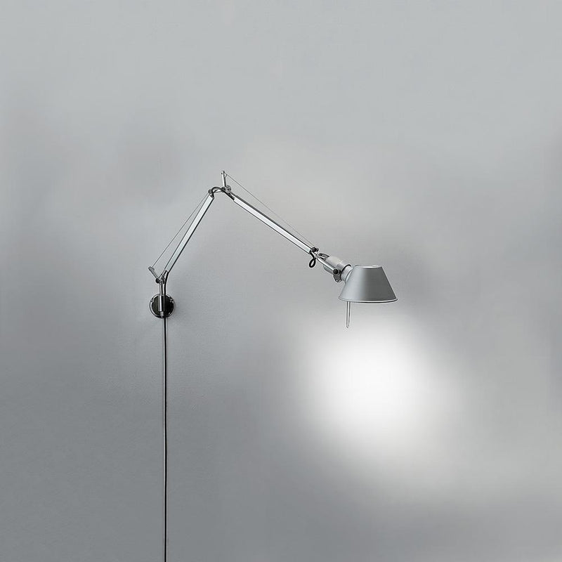 Tolomeo Micro Max 60W E12 Alum withS Bracket by Artemide 