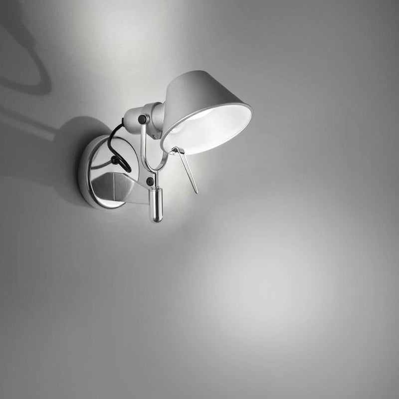 Tolomeo Micro Wall Spot LED 8W 30K Alum withO Switch by Artemide 