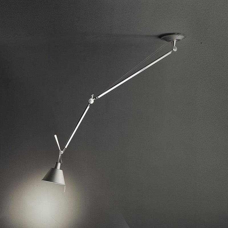 Tolomeo Off-Center Susp Max 100W E26 Alum with8In Diff by Artemide 