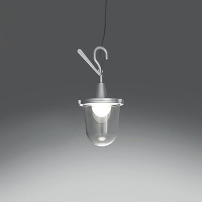 Tolomeo Outdoor Lantern Hook LED 23W 30K Dim Alum by Artemide 