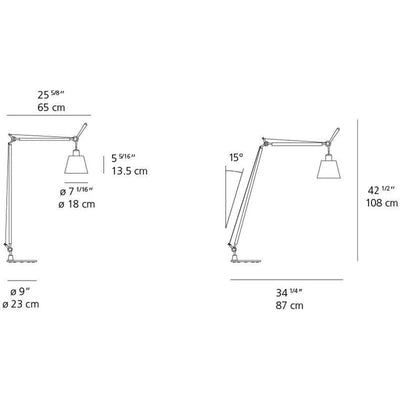 Tolomeo reading Floor Lamp with Shade by Artemide 1