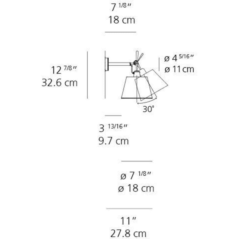 Tolomeo shade wall Wall Lamp by Artemide 3