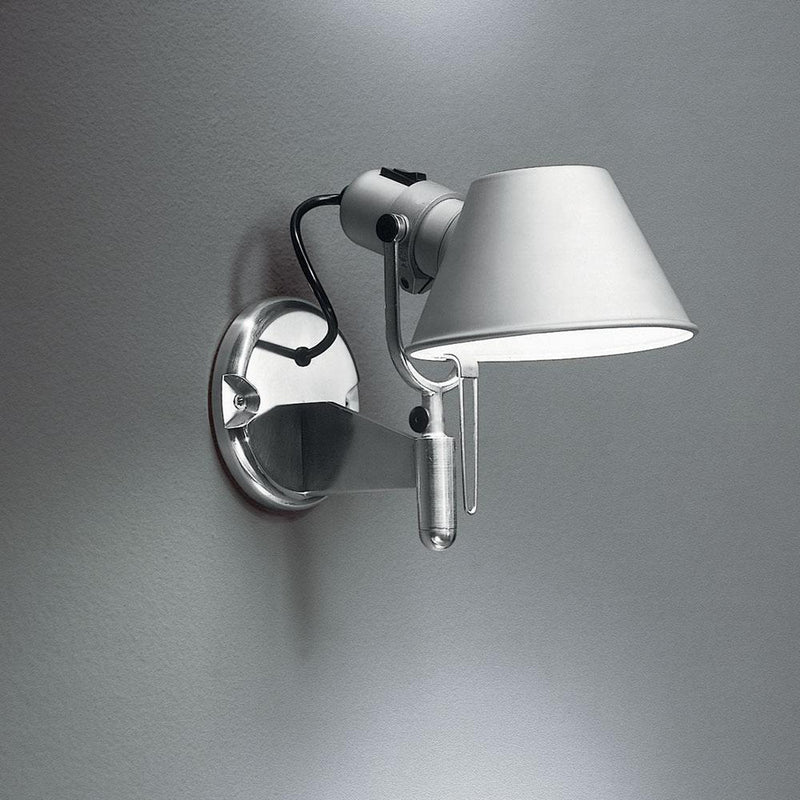 Tolomeo Wall Spot Max 75W E26 Alum withSwitch by Artemide 