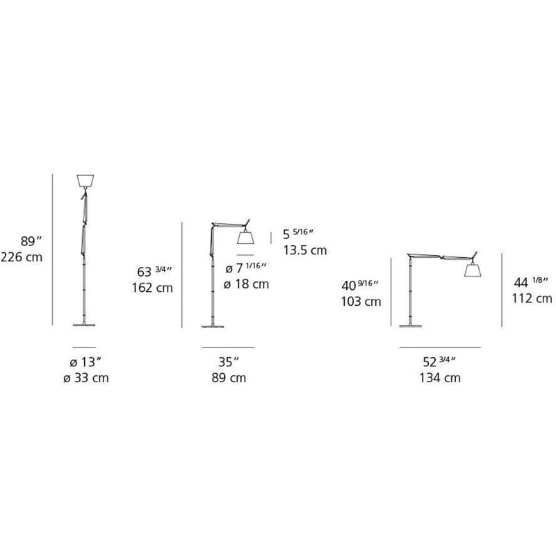 Tolomeo with shade Floor Lamp by Artemide 1