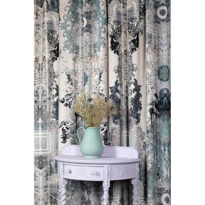 Totem Damask Velvet Fabric Wallpaper by Timorous Beasties-5