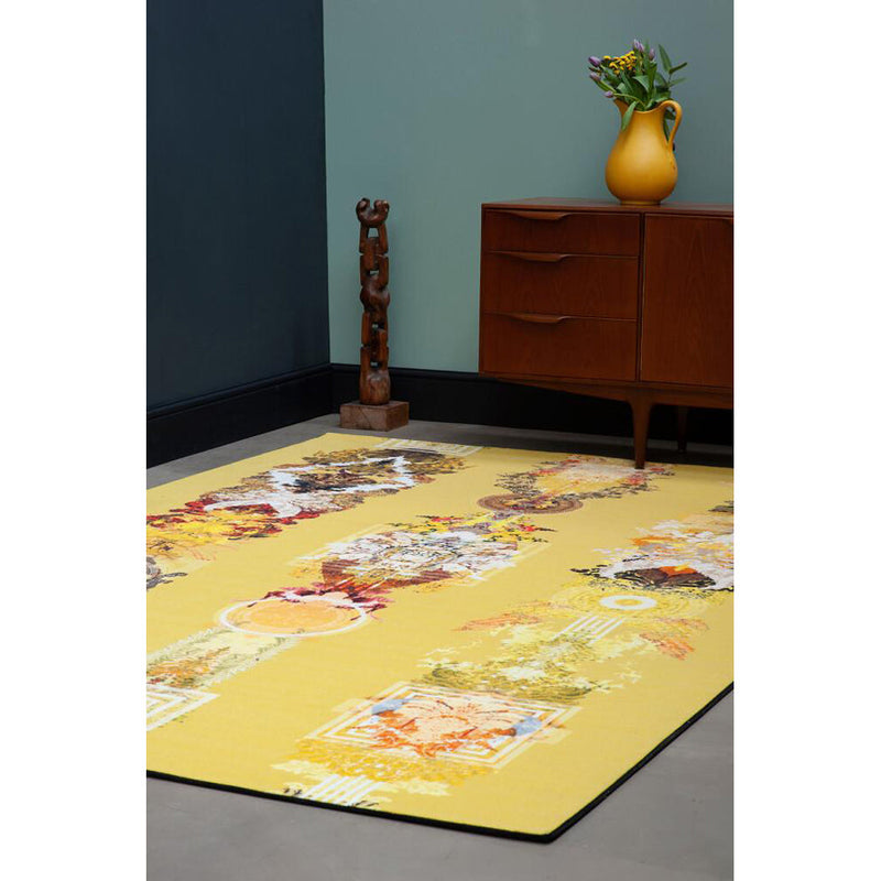 Totem Yellow Art Rug by Timorous Beasties-2