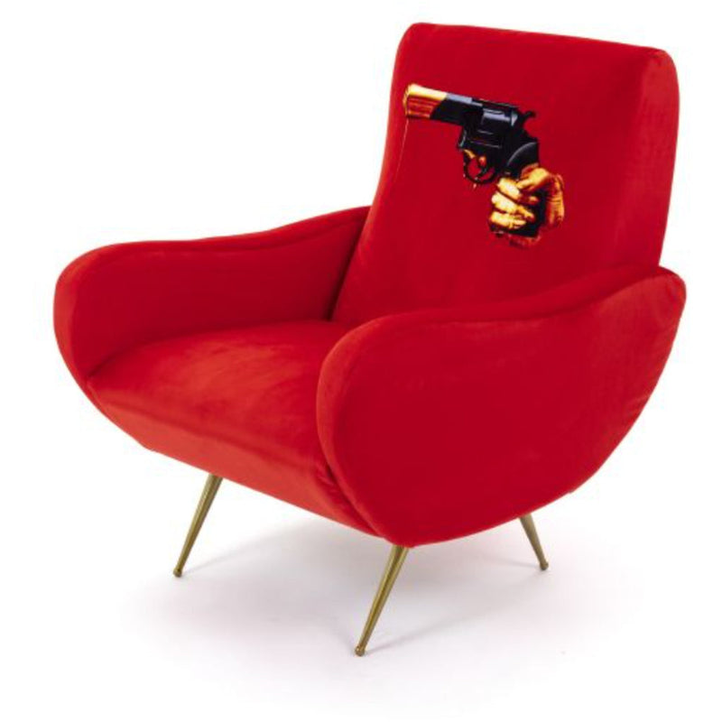 Traditional Armchair Upholstered by Seletti - Additional Image - 3