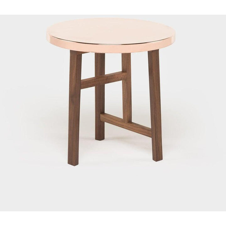 Trio Side Table With Metal Top by De La Espada 