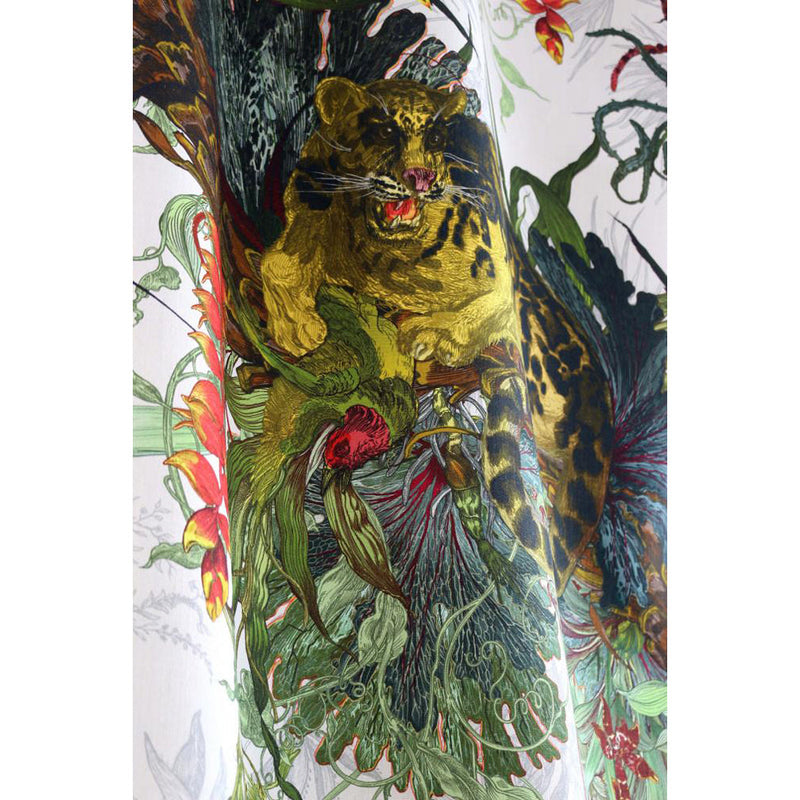 Tropical Clouded Leopard Fabric Wallpaper by Timorous Beasties-2