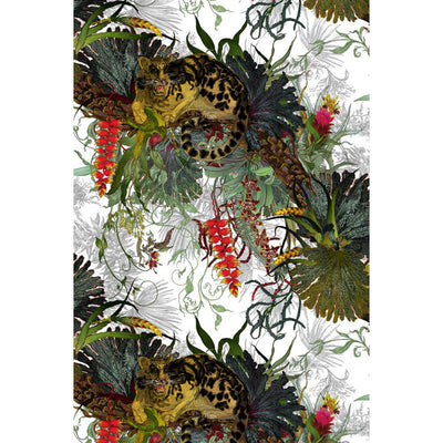 Tropical Clouded Leopard Fabric Wallpaper by Timorous Beasties