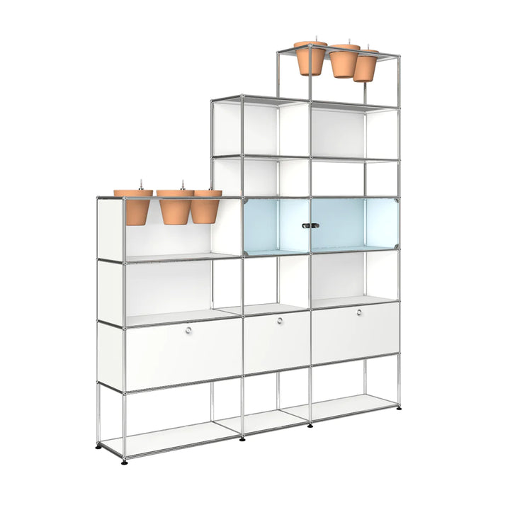 Haller Storage w/ Glass Showcase (H113) by USM