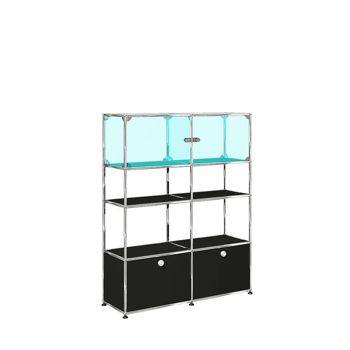 Haller Storage w/ Glass Showcase (H87) by USM