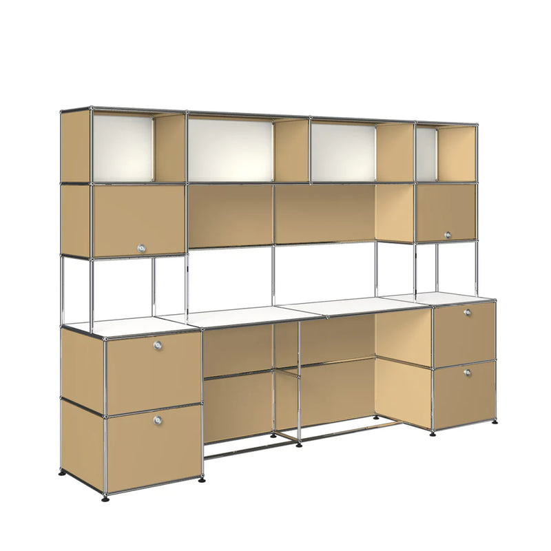 Haller Desk Unit With Shelving (2) By USM