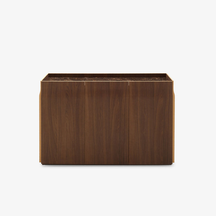 Utopia 3-Door Sideboard Emperador Ceramic Stoneware Top by Ligne Roset