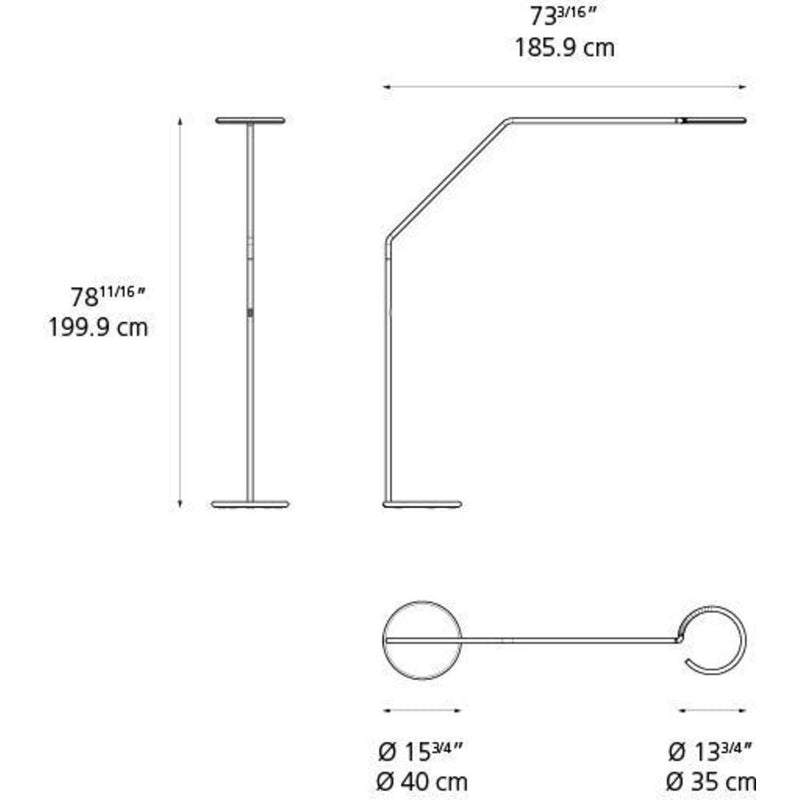 Vine Light Floor LED 35W 30K 90CRI Black by Artemide 1