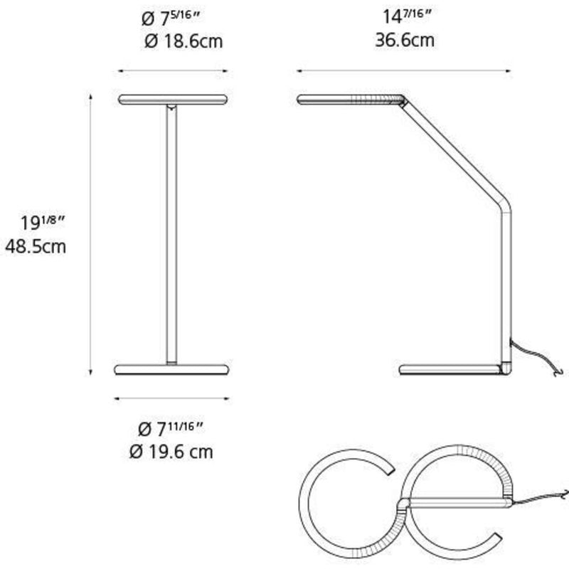 Vine Light Table LED 8W 30K 90CRI Black Mp-Mv by Artemide 1