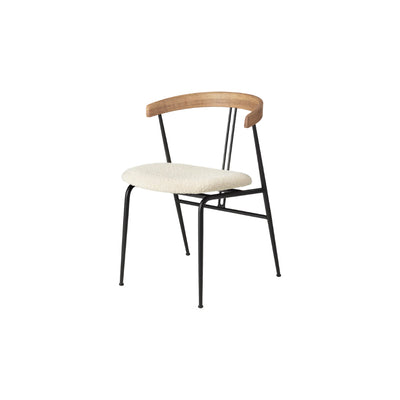 Violin Dining Chair Seat Upholstered by Gubi - Additional Image - 1