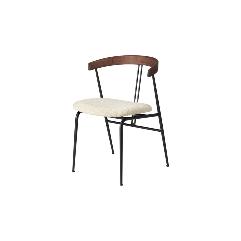 Violin Dining Chair Seat Upholstered by Gubi