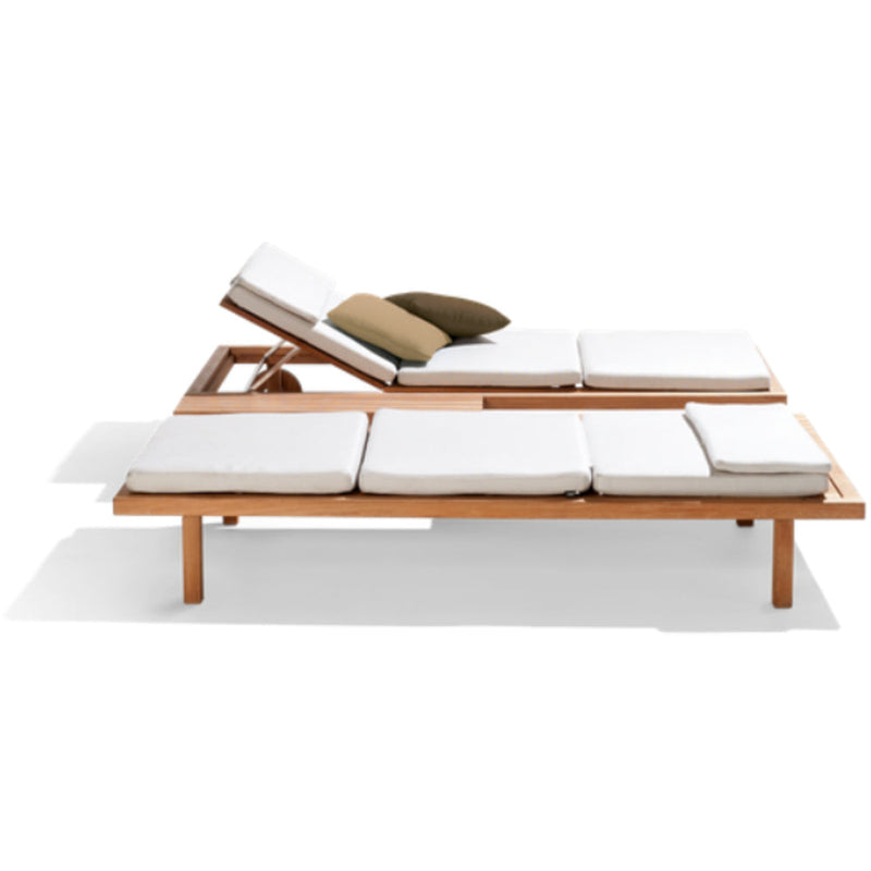 Vis A Vis Lounger Daybed Teak by Tribu 