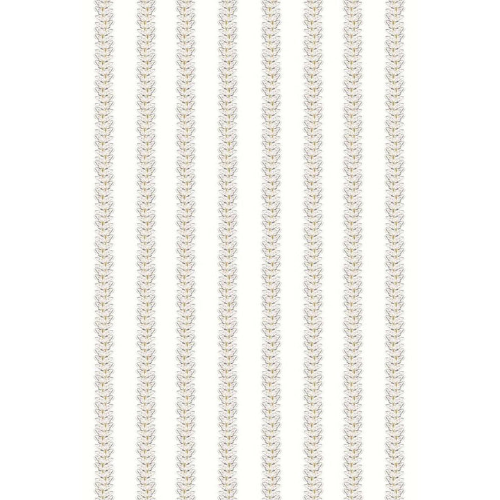 White Moth Stripe Wallpaper by Timorous Beasties
