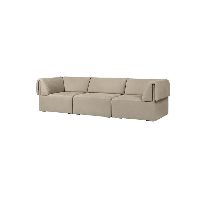 Wonder 3-Seater Sofa with Armrests by Gubi