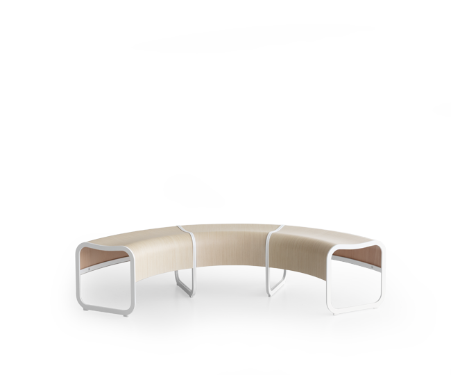 Za System Semicircular Bench by Lapalma