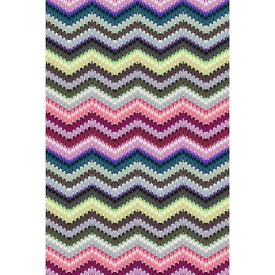 Zig Zag Moth Velvet Fabric Wallpaper by Timorous Beasties