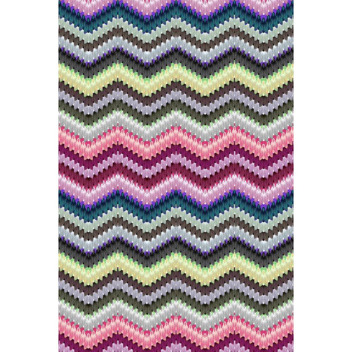 Zig Zag Moth Velvet Fabric Wallpaper by Timorous Beasties