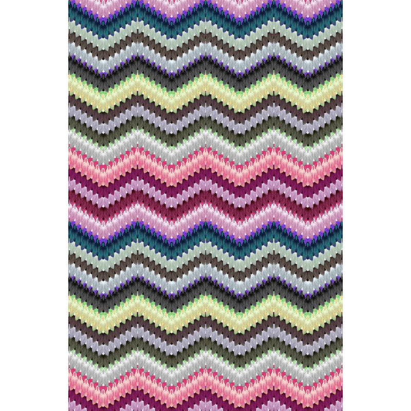 Zig Zag Moth Velvet Fabric Wallpaper by Timorous Beasties