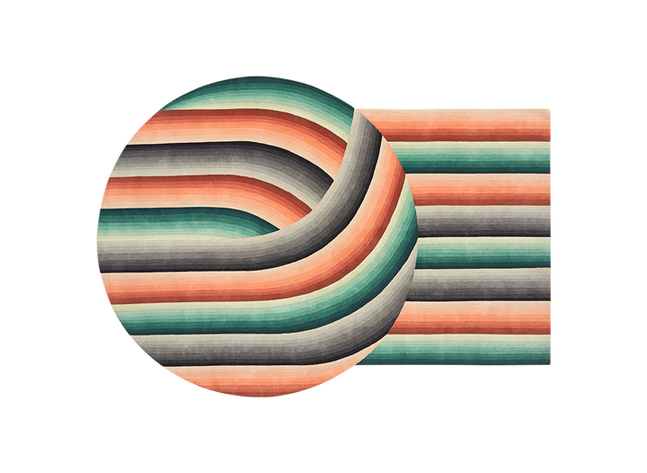 Round Mirage Rug by GAN