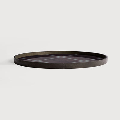Linear Squares Glass Tray by Ethnicraft