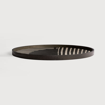 Asymmetric Dot Wooden Tray by Ethnicraft