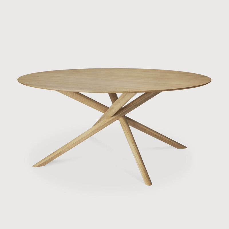 Mikado Round Dining Table by Ethnicraft