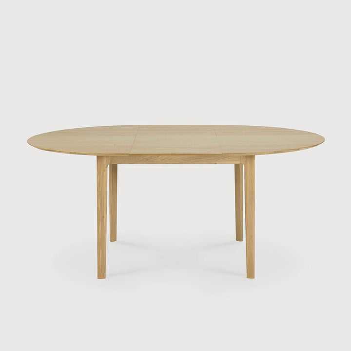 Oak Bok Round Extendable Table by Ethnicraft