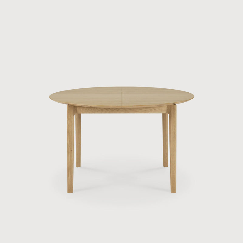 Oak Bok Round Extendable Table by Ethnicraft