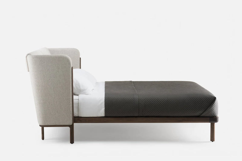 Dubois Bed, Low Headboard, No Bedsides by Luca Nichetto for De La Espada
