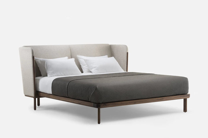 Dubois Bed, Low Headboard, No Bedside Table by De La Espada