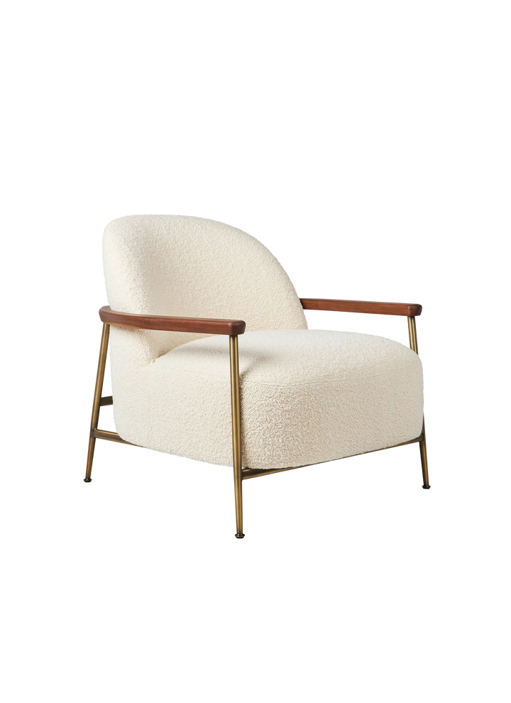 Sejour Lounge Chair, Fully Upholstered, With Armrests by Gubi