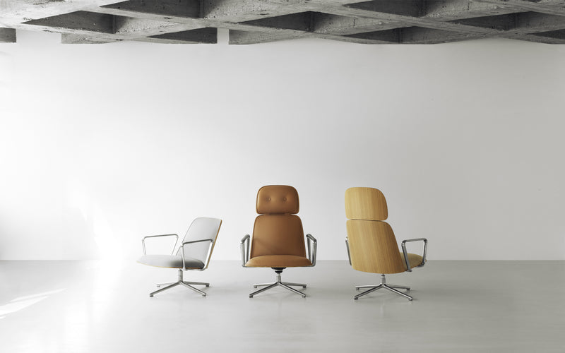 Pad High Back Swivel Lounge Chair by Normann Copenhagen