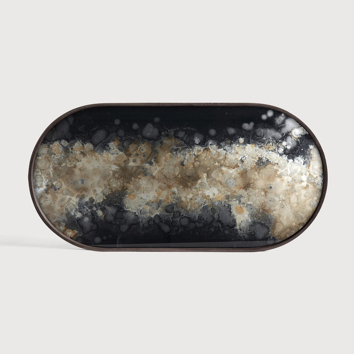 Oblong Organic Glass Tray by Ethnicraft