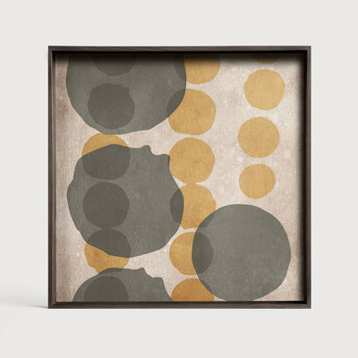 Layered Dots Glass Tray by Ethnicraft