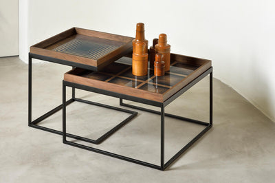 Square Tray Coffee Table Set by Ethnicraft